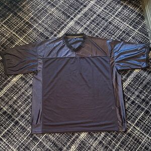 Men's Black V-Neck Jersey
